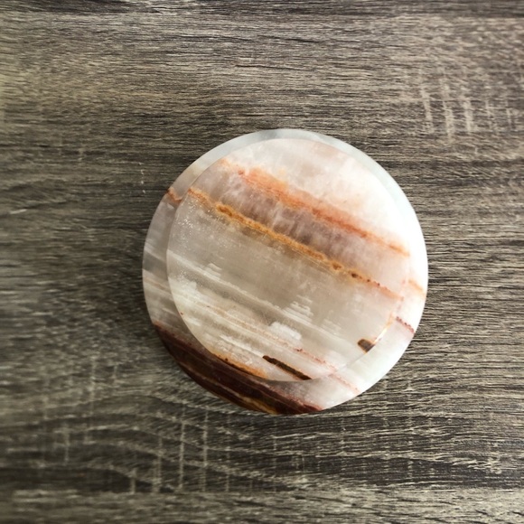 Vtg Carved Onyx Candle Holder - Picture 6 of 13